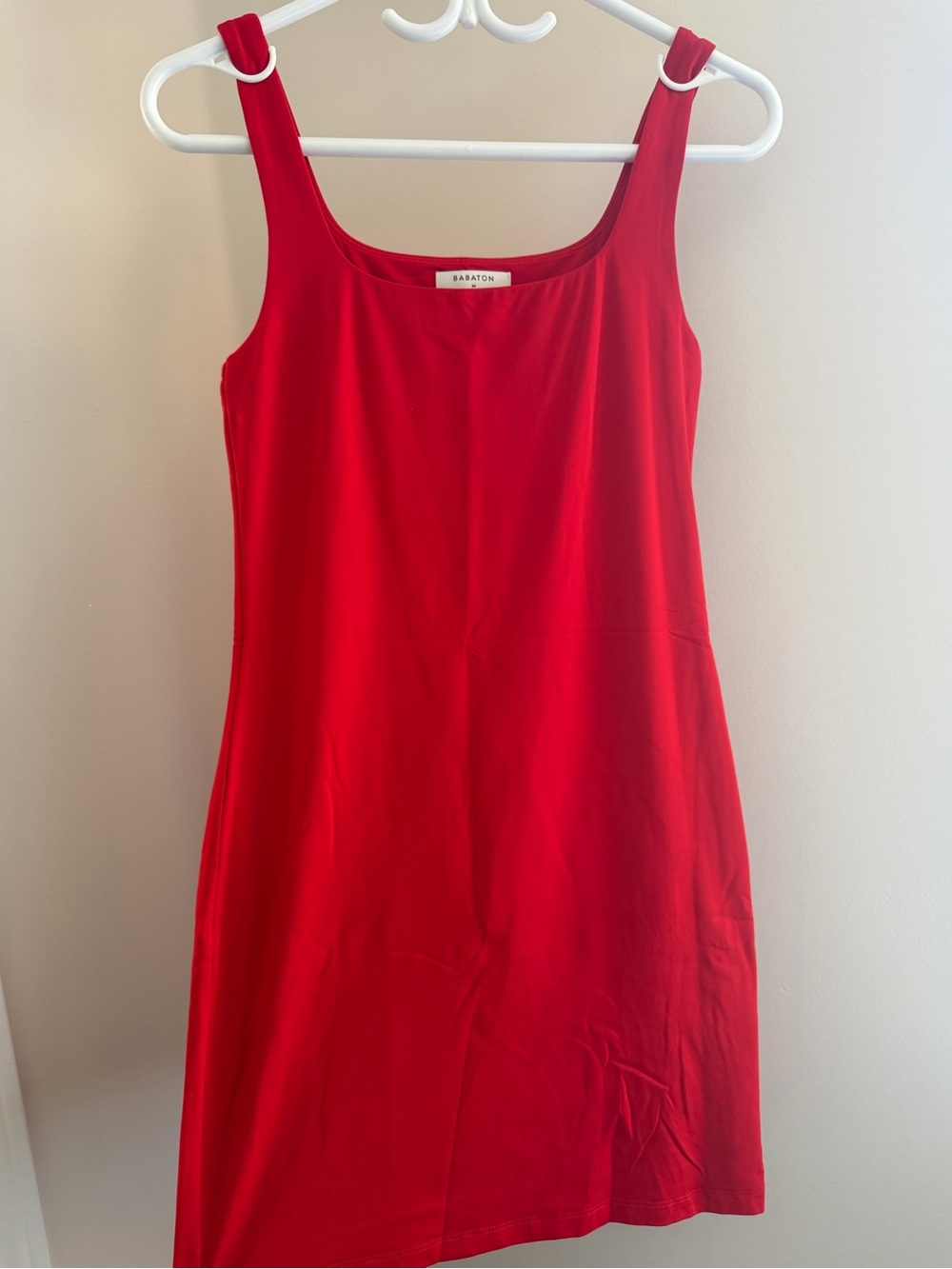 Babaton Red Square-Neck Sleeveless Dress - Picture 2 of 4